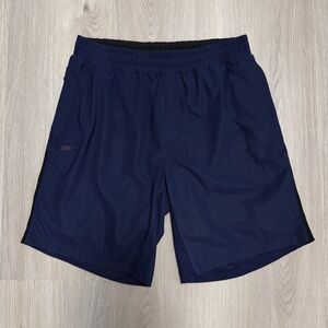 Rhone Navy Blue Versatility Elastic Waistband Lined Athletic Shorts Mens Medium